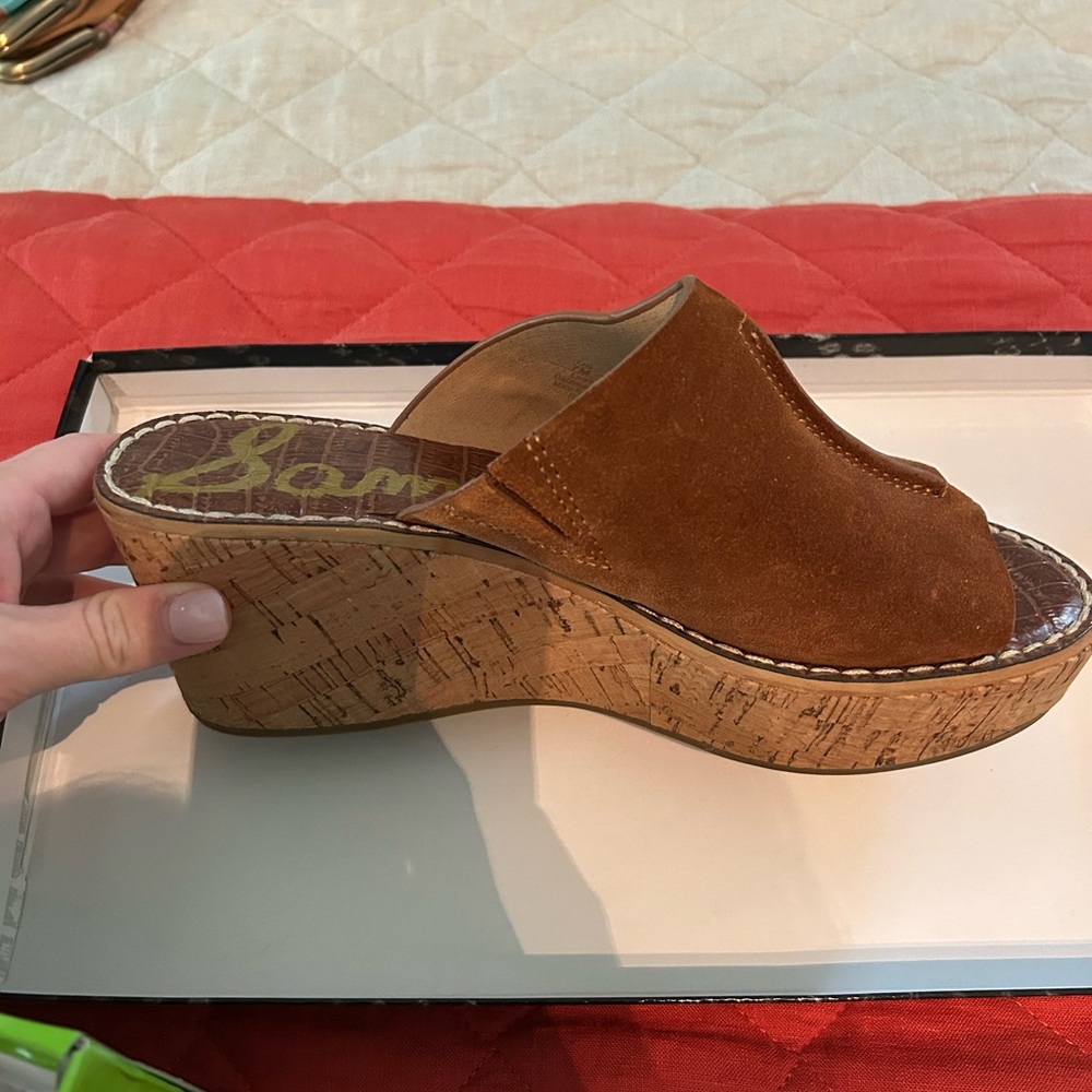 Sam Edelman Tan wedges